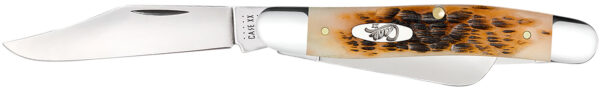 Case Medium Stockman, Amber Bone, Large Blades