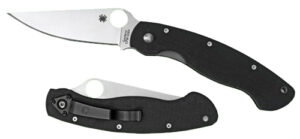 Spyderco Military Black G-10 Modified Clip Point