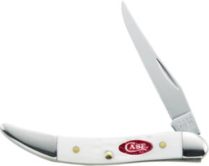 Case Small Texas Toothpick White Handle Folding Knife