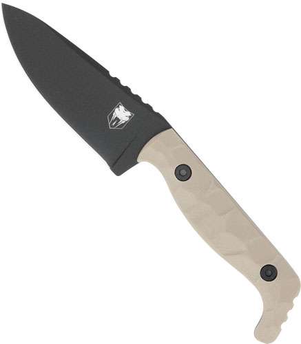 CobraTec King Pin Tan 4-Inch Fixed Blade EDC Knife