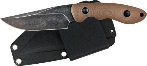 ABKT Elite Desert Predator Fixed Blade Knife, 3.5-Inch D2 Steel Clip Point