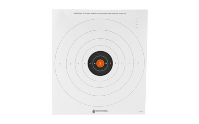 Action Target B-8(P) Orange Center Timed and Rapid-Fire Target