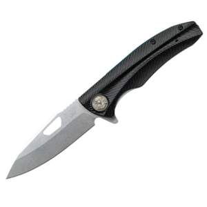 ASP PDK-2S Police Duty Knife, Grooved Grip, Stonewashed Blade