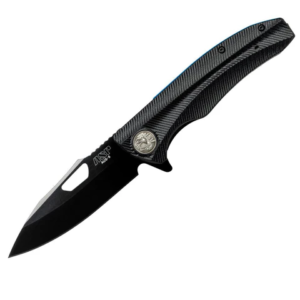 ASP PDK-2B Police Duty Knife, Grooved Grip, Black Blade