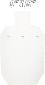 BASH TARGET AR500 SILHOUETTE - HALF SIZE 9"X15"-3/8" THICK