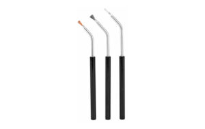 Birchwood Casey Angled Brushes, Bronze/Nylon/Steel, 3-Pack