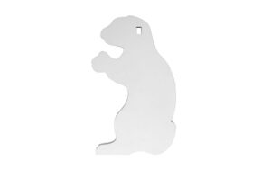 Birchwood Casey AR500 3/8-Inch Silhouette Gopher Target, White