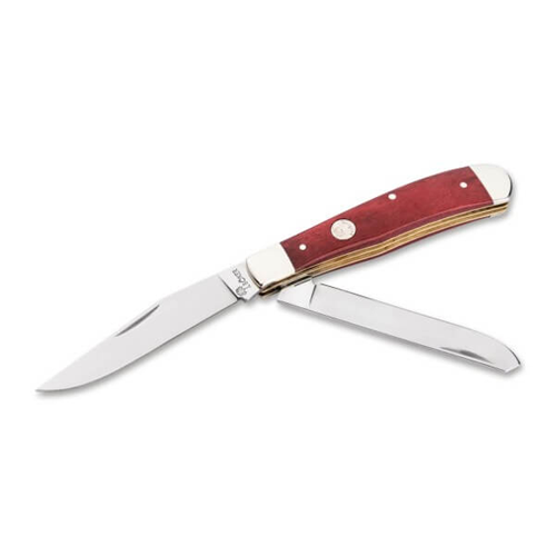 Böker TS 2.0 Trapper, 1095 Carbon Steel, Smooth Red Bone