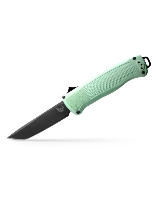 Benchmade Shootout OTF Automatic Knife, Sea Foam Grivory
