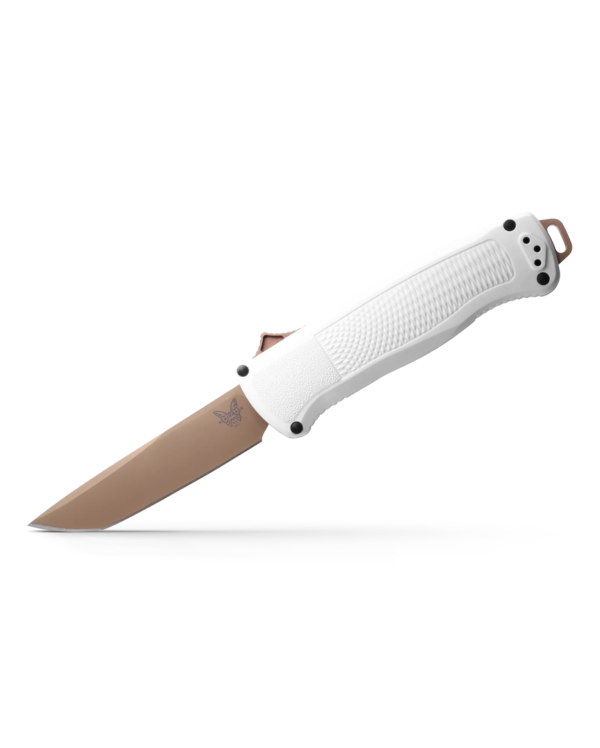 Benchmade Shootout OTF Automatic Knife, Black PVD Tanto