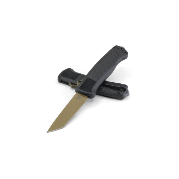Benchmade Shootout OTF Automatic Knife, Tanto, Flat Earth