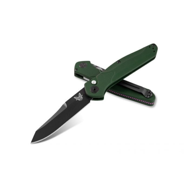 Benchmade Auto Osborne Push-Button Automatic Knife, Green/Black