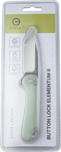 CIVIVI KNIFE ELEMENTUM II 2.96 - " NATURAL G10/SATIN CLAM PACK - additional view
