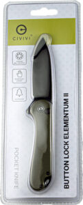 CIVIVI KNIFE ELEMENTUM II 2.96 - " OD GREEN G10/BLK CLAM PACK - additional view