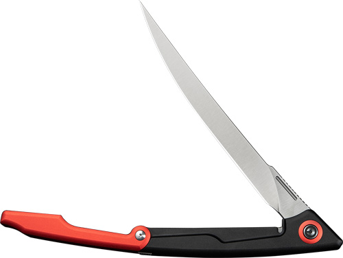 CIVIVI Shawka 5.8-inch Folding Fillet Knife, Black/Red Aluminum