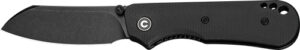 CIVIVI KNIFE CRABBY 2.7" BLACK - CANVAS MICARTA BLACK STONEWSH
