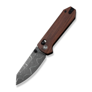 CIVIVI Yonder 2.88-inch Damascus Flipper Knife, Guibourtia Wood
