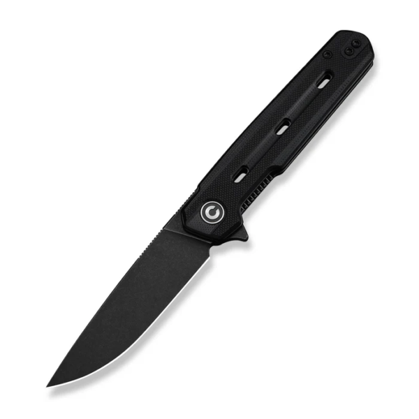 CIVIVI Navo 3.25-inch Drop Point Flipper Knife, Black G10