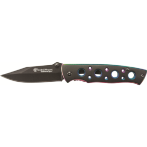 Smith & Wesson Extreme Ops Frame Lock Folding Knife, Rainbow Finish