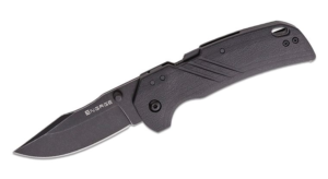 Cold Steel Engage Clip Point Folding Knife, AUS-10 Black Stonewash