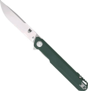 CobraTec Monarch Green D2 Folder with Pocket Clip, 3.5-Inch
