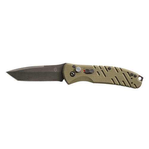 Gerber Propel Auto Folding Knife, OD Green, Stonewashed Blade