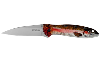Kershaw Leek Rainbow Trout Assisted Folding Knife, 3-Inch