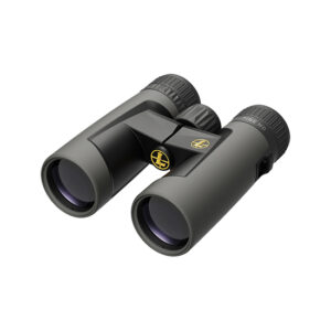 Leupold BX-2 Alpine HD 10x42mm binoculars in Shadow Gray, angled view