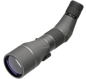 Leupold SX-5 Santiam HD 27-55x80mm angled spotting scope in shadow gray