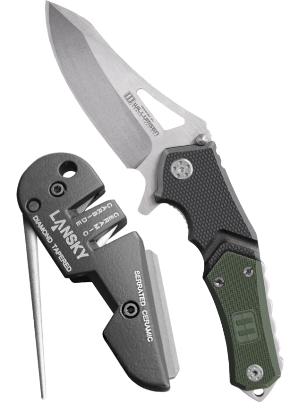 Lansky Responder Knife & Blademedic Sharpener Combo Pack