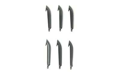 Outdoor Edge 3.5-Inch Drop Point Replacement Blades, 6-Pack (Black)