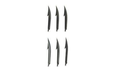 Outdoor Edge 5-Inch Boning/Fillet Replacement Blades, 6-Pack (Black)
