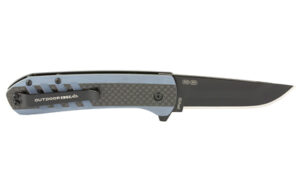 Outdoor Edge Razor VX4 3-Inch Folding Knife, Carbon Fiber/G10 Blue - view 2