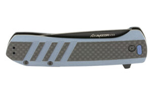 Outdoor Edge Razor VX4 3-Inch Folding Knife, Carbon Fiber/G10 Blue - view 3
