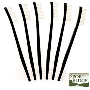Double Ended Nylon Brushes 6 Pack Black
