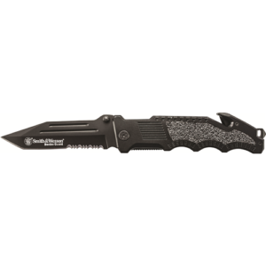 Smith & Wesson Border Guard 2 Tanto Manual Folding Knife, Serrated