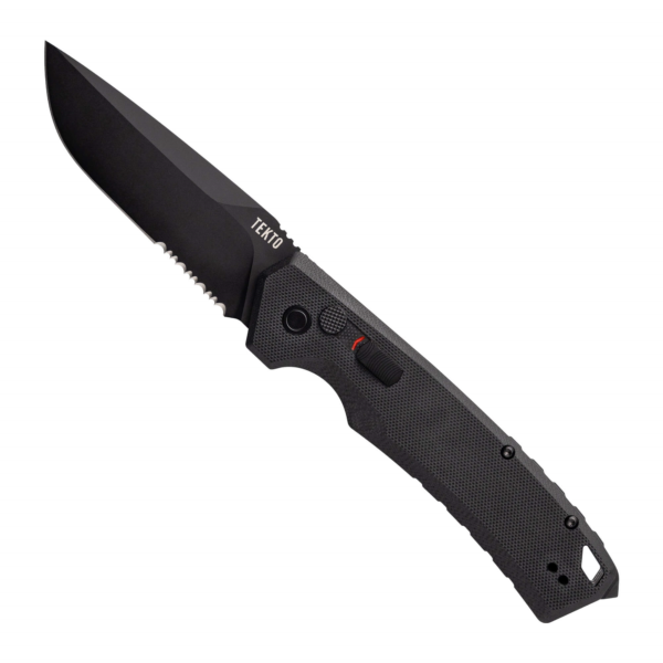 Tekto A3 Delta Black G10 Automatic Knife