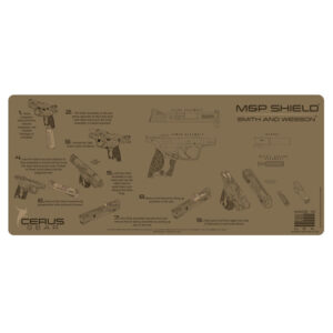 M&P SHIELD INSTRUCTIONAL PROMAT - COYOTE TAN