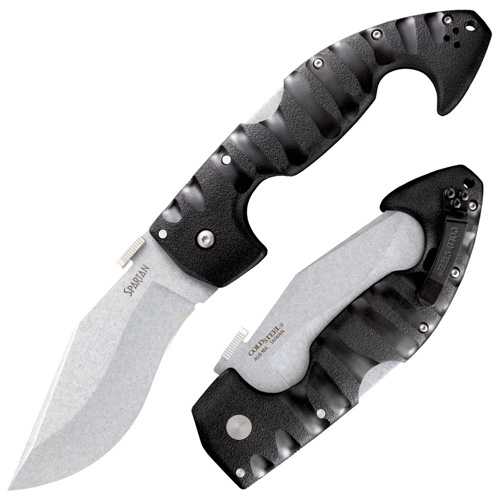 Cold Steel Spartan Folding Knife, Clip Point, Black