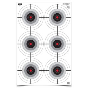 Birchwood Casey Eze-Scorer Multiple Bull's-Eye Paper Target 23"x35" 5/ct