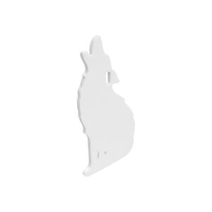 Birchwood Casey AR500 Steel Howling Coyote Silhouette Target 3/8 in. 1-Hole