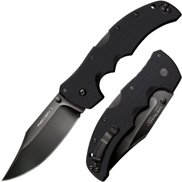 Cold Steel Recon 1 Lockback Knife, 4-inch Clip Point