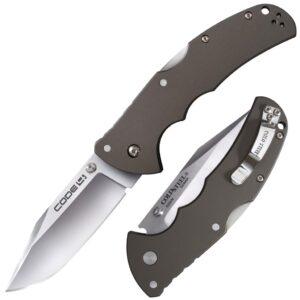 Cold Steel Code-4 Clip Point Lockback Knife 3.5-Inch Satin