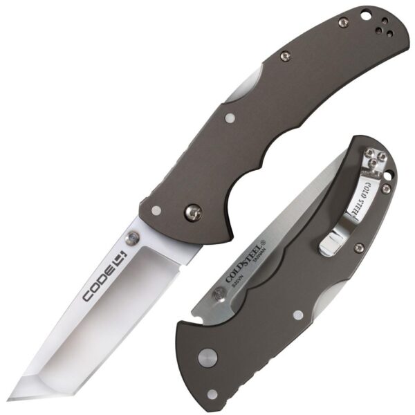 Cold Steel Code-4 Tanto Lockback Knife 3.5-Inch Satin