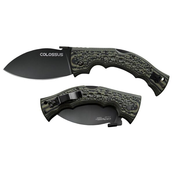 Cold Steel Colossus Folding Knife, 4-inch Leaf Blade