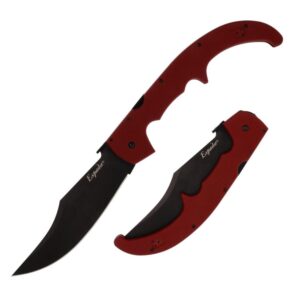 Cold Steel Espada XL Folding Knife, 7.5-Inch Clip Point, Ruby Red