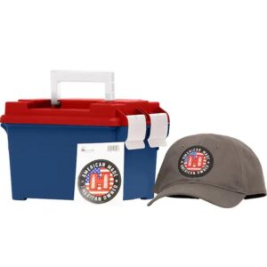 Hornady American Gunner Rifle Ammunition 6.5 Creedmoor 140gr BTHP 2690 fps 250/ct Loose Ammo Can with Hat/Sticker