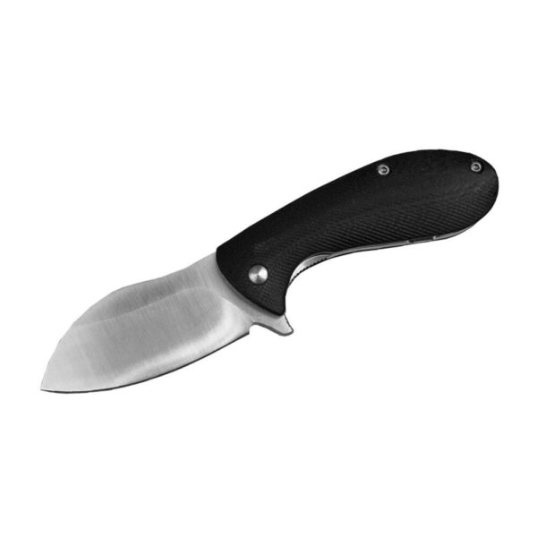ABKT Elite BB Grunt Folding Knife, 2.75-Inch Drop Point, Black