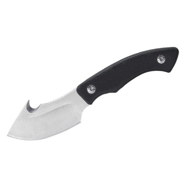 ABKT Elite Grunt Fixed Knife, 3-Inch Guthook Blade, Black