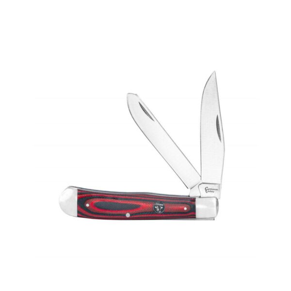 ABKT Cattleman Trapper Cowhand Knife, Red